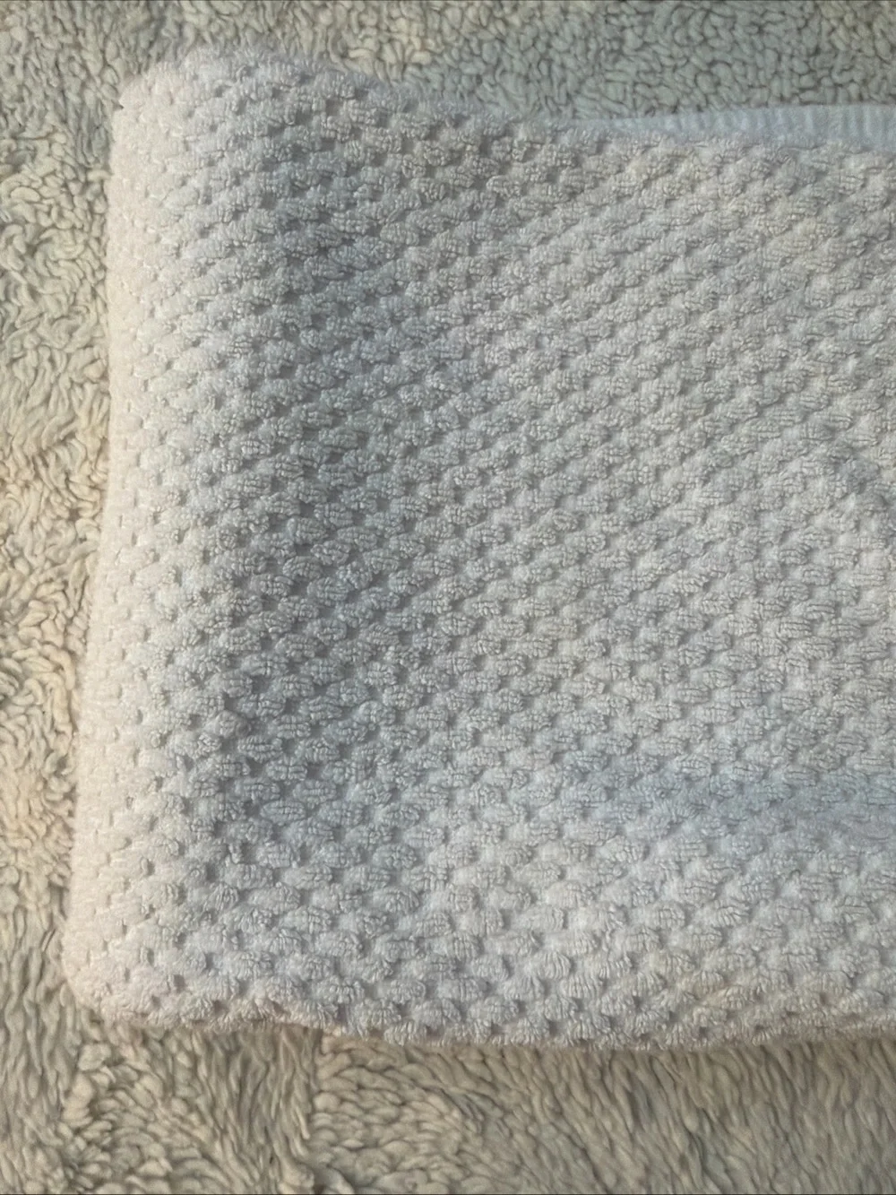Beau Monde White 100% Combed Cotton Bath Towel 28”x52”